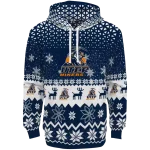 utep miners reindeer motif blue hoodie best selling