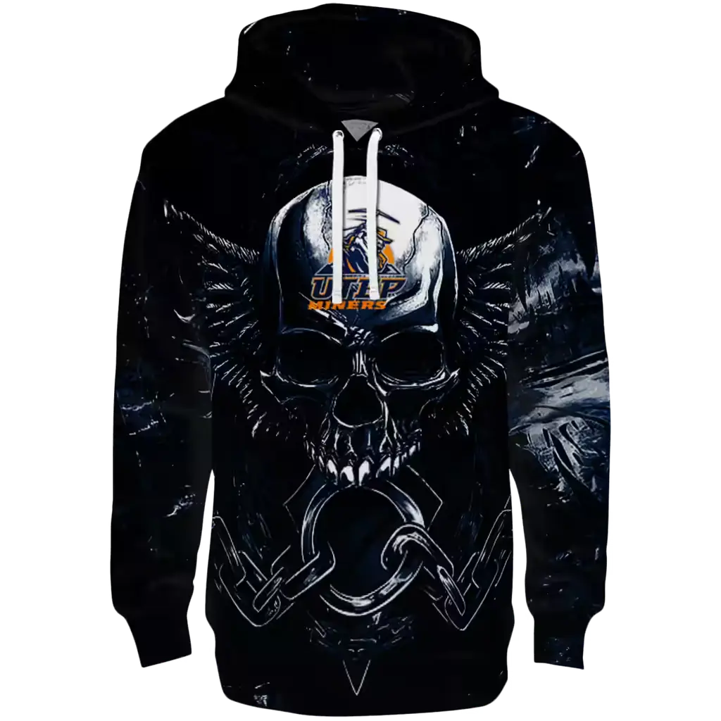 utep miners skull artwork blue black hoodie best selling utep miners skull artwork blue black hoodie best selling