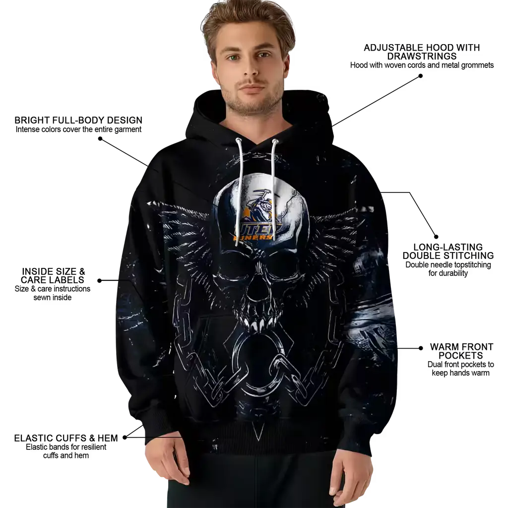 utep miners skull artwork blue black hoodie latest model utep miners skull artwork blue black hoodie latest model