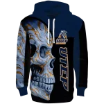 utep miners skull motif blue black hoodie best selling