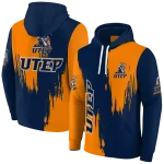 utep miners splatter effect blue hoodie best selling