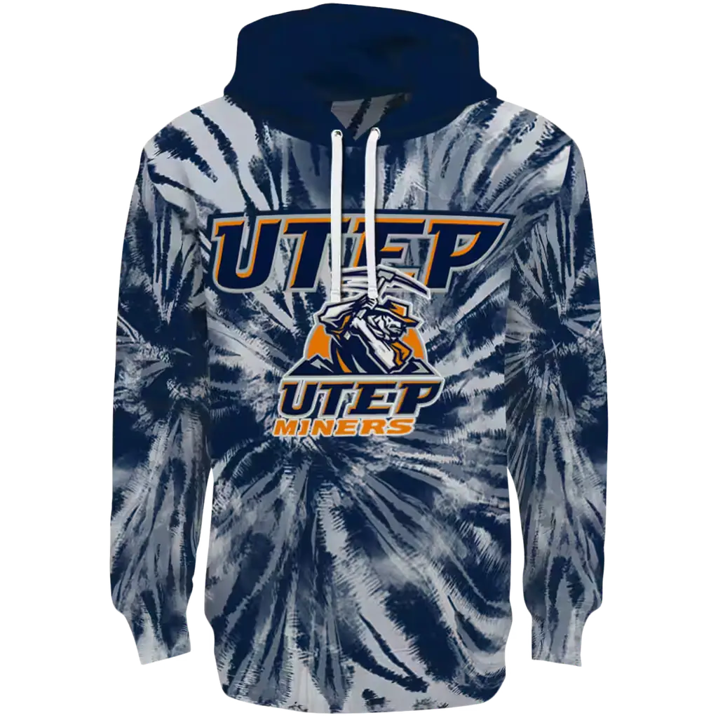 utep miners tie dye pattern blue hoodie best selling utep miners tie dye pattern blue hoodie best selling