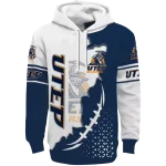 utep miners triangular pattern blue white hoodie best selling