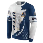 utep miners triangular pattern blue white hoodie best selling