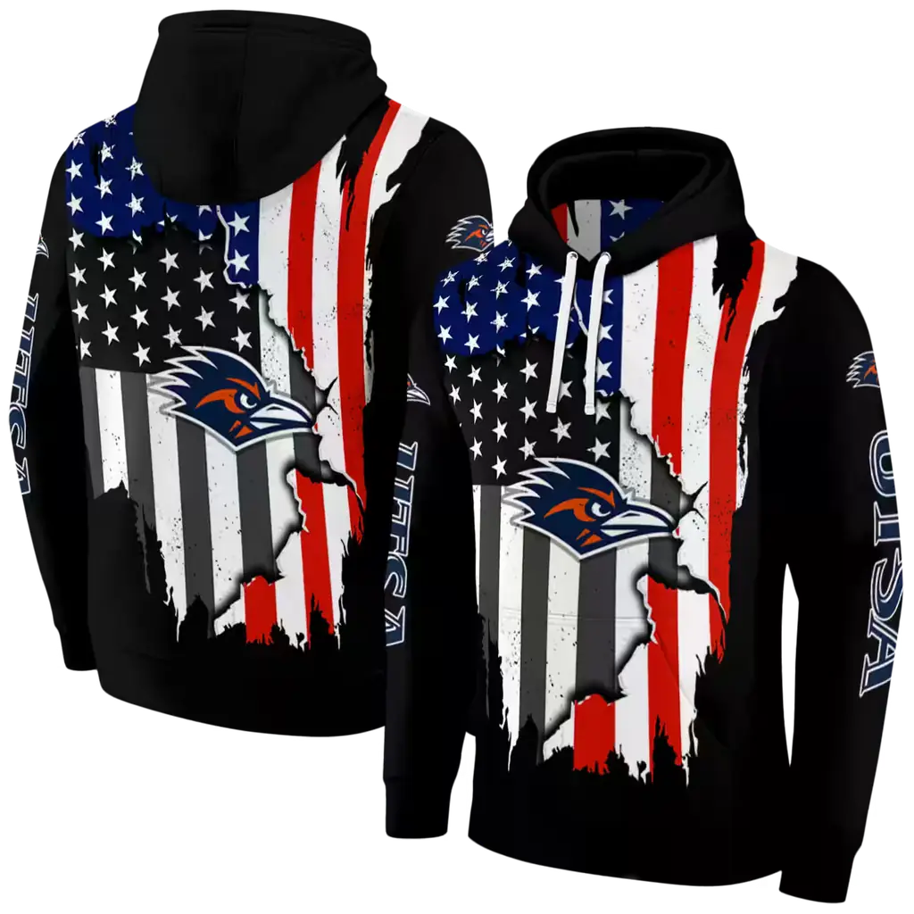 utsa roadrunners american pride black hoodie fashion forward utsa roadrunners american pride black hoodie fashion forward