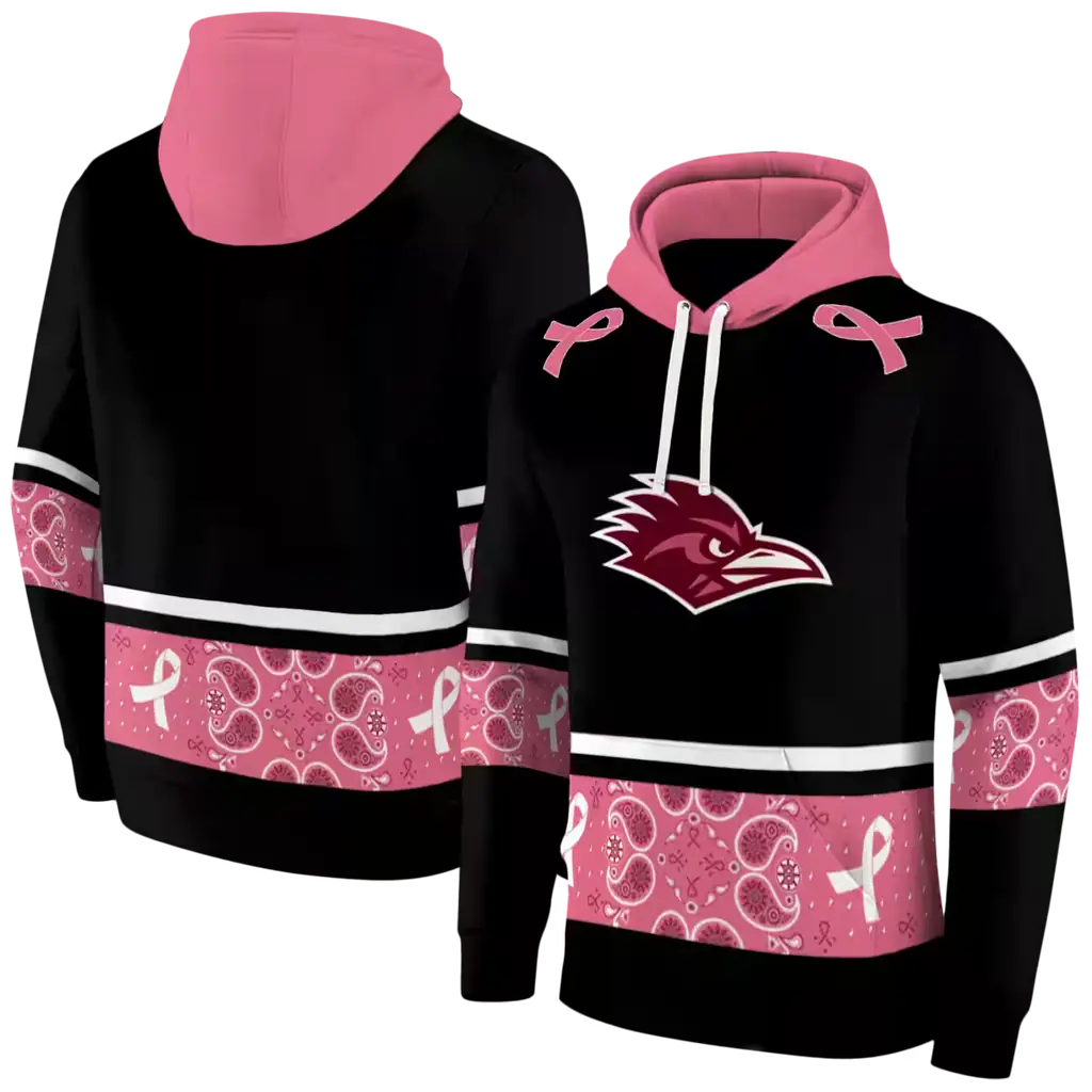 utsa roadrunners awareness ribbon black pink hoodie fashion forward utsa roadrunners awareness ribbon black pink hoodie fashion forward