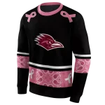 utsa roadrunners awareness ribbon black pink hoodie best selling
