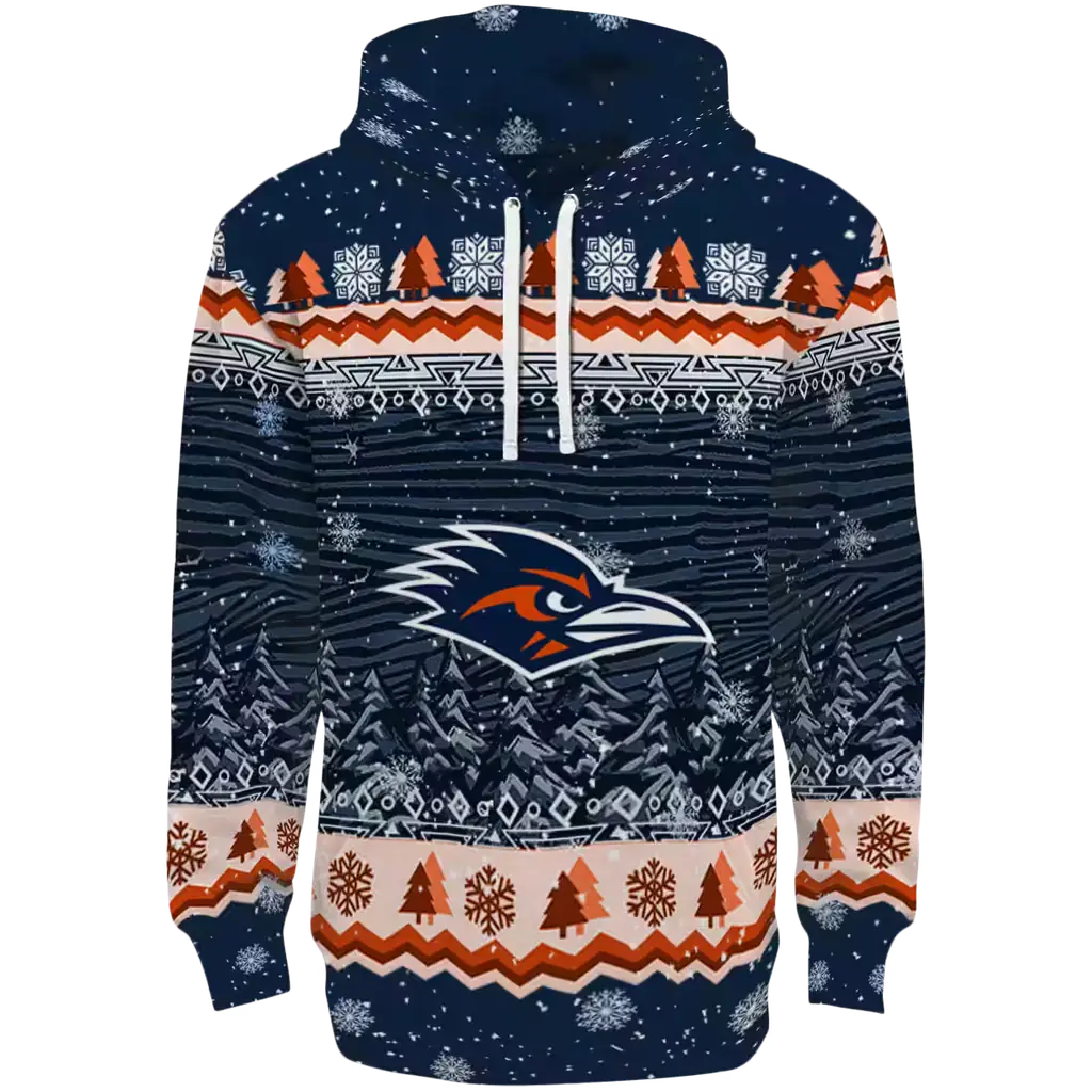 utsa roadrunners christmas trees orange hoodie best selling utsa roadrunners christmas trees orange hoodie best selling