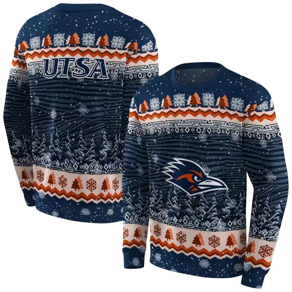 utsa roadrunners christmas trees orange hoodie premium grade utsa roadrunners christmas trees orange hoodie premium grade