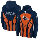 utsa roadrunners concentric lines orange black hoodie best selling