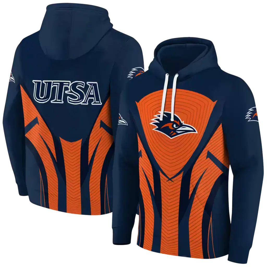 utsa roadrunners concentric lines orange black hoodie fashion forward utsa roadrunners concentric lines orange black hoodie fashion forward