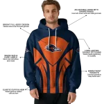 utsa roadrunners concentric lines orange black hoodie best selling