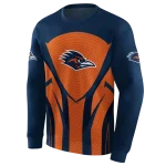 utsa roadrunners concentric lines orange black hoodie best selling