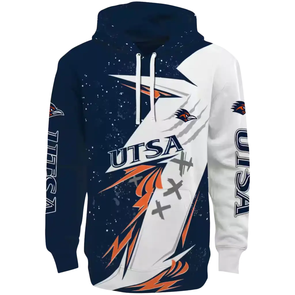 utsa roadrunners dynamic slash orange white hoodie best selling utsa roadrunners dynamic slash orange white hoodie best selling