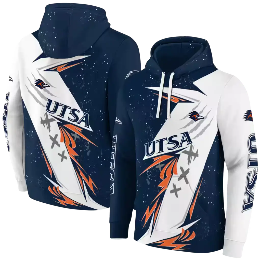 utsa roadrunners dynamic slash orange white hoodie fashion forward utsa roadrunners dynamic slash orange white hoodie fashion forward