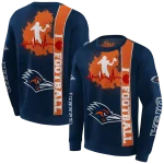 utsa roadrunners football heartbeat orange hoodie best selling
