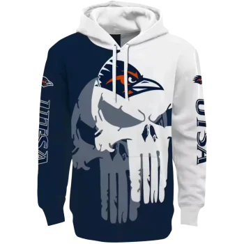 utsa roadrunners graphic punisher orange white hoodie best selling