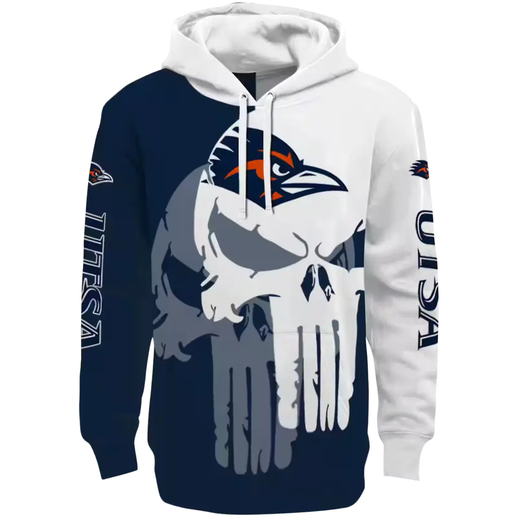 utsa roadrunners graphic punisher orange white hoodie best selling utsa roadrunners graphic punisher orange white hoodie best selling