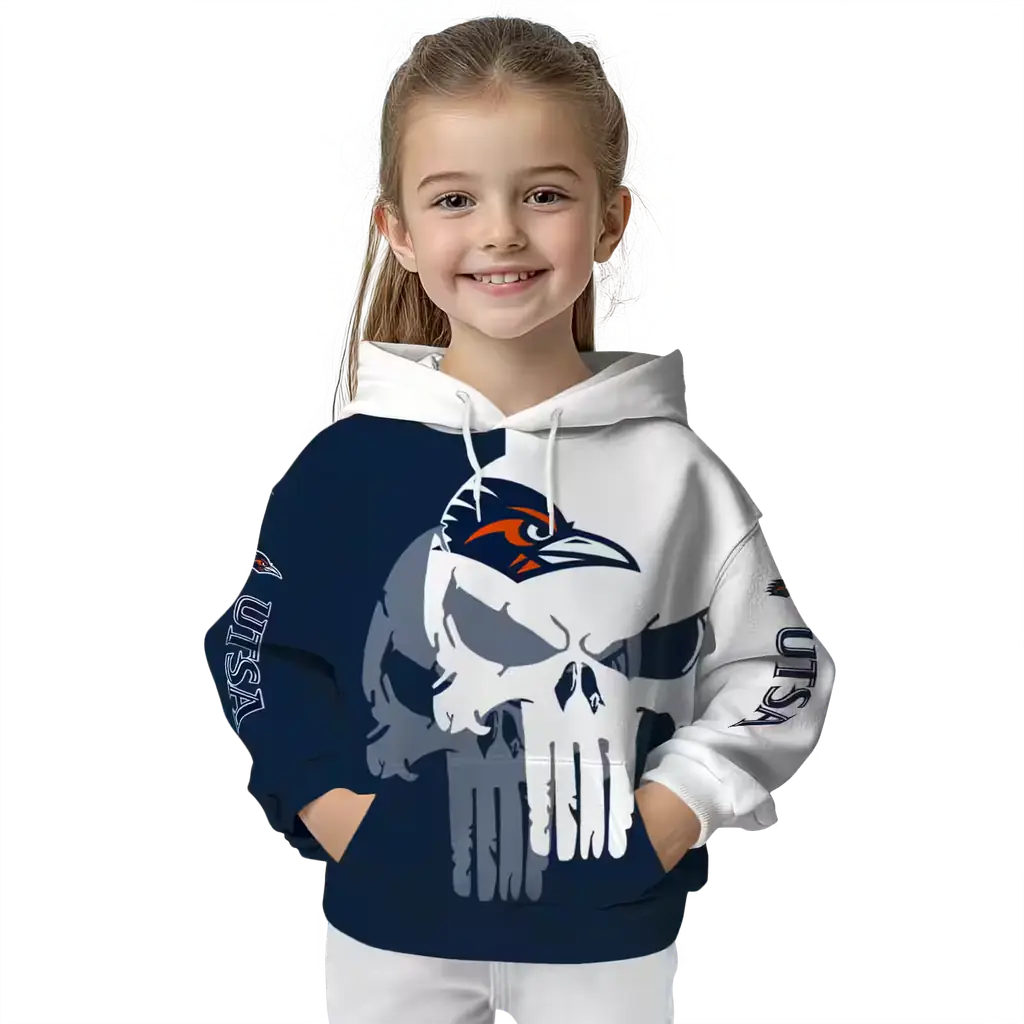 utsa roadrunners graphic punisher orange white hoodie top rated utsa roadrunners graphic punisher orange white hoodie top rated