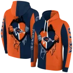 utsa roadrunners heartbeat graphic orange hoodie best selling