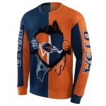 utsa roadrunners heartbeat graphic orange hoodie best selling