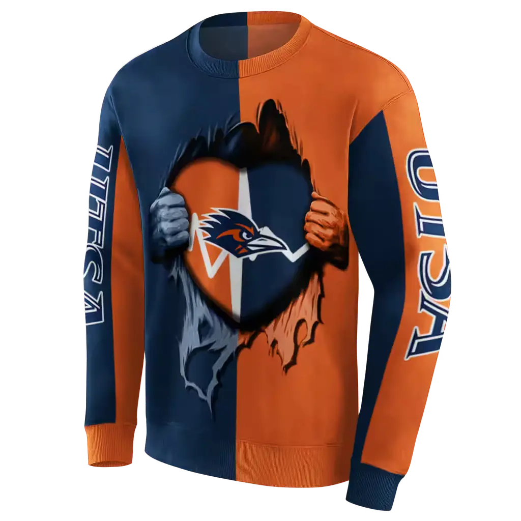 utsa roadrunners heartbeat graphic orange hoodie new arrival utsa roadrunners heartbeat graphic orange hoodie new arrival