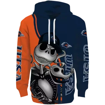utsa roadrunners jack skellington orange hoodie best selling