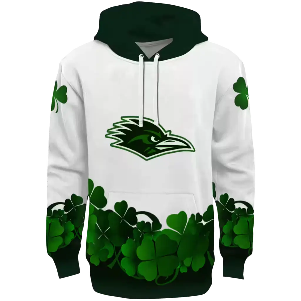 utsa roadrunners lucky motif white green hoodie best selling utsa roadrunners lucky motif white green hoodie best selling