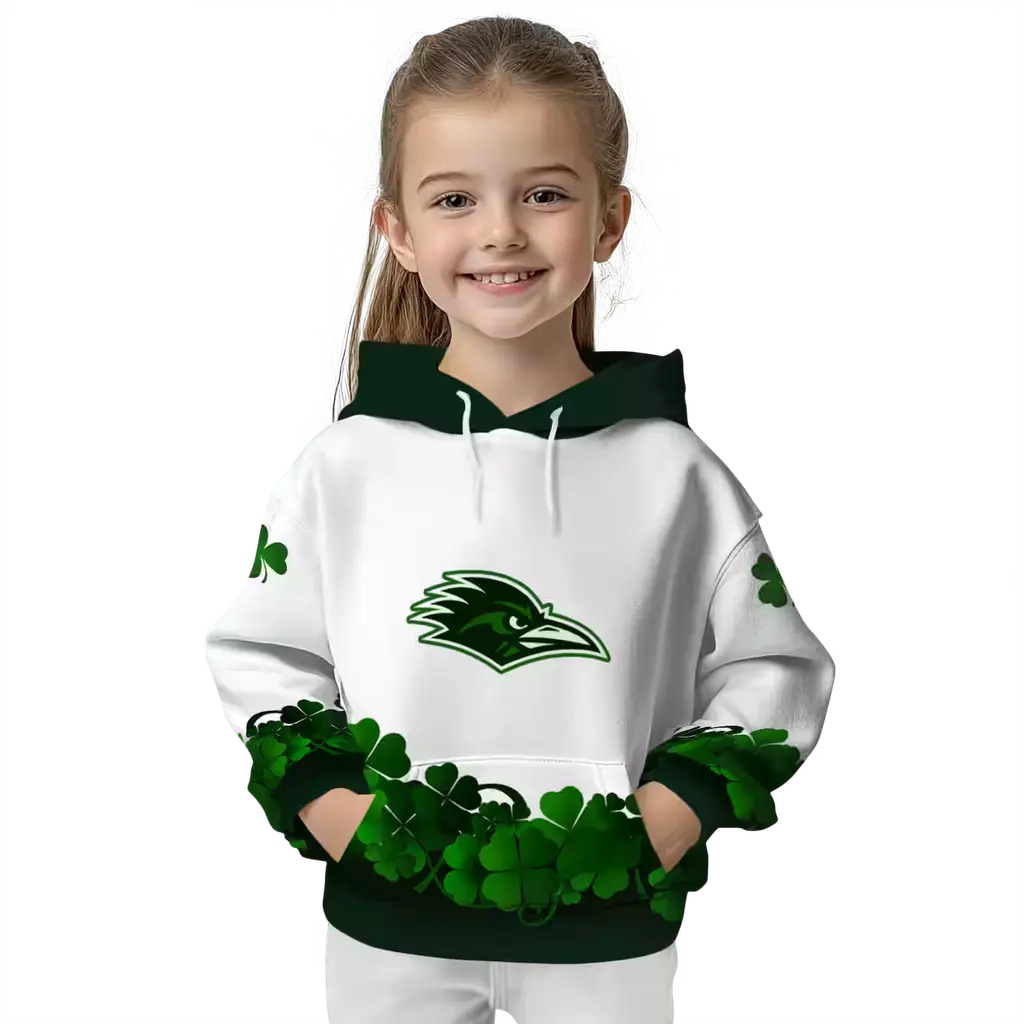 utsa roadrunners lucky motif white green hoodie top rated utsa roadrunners lucky motif white green hoodie top rated