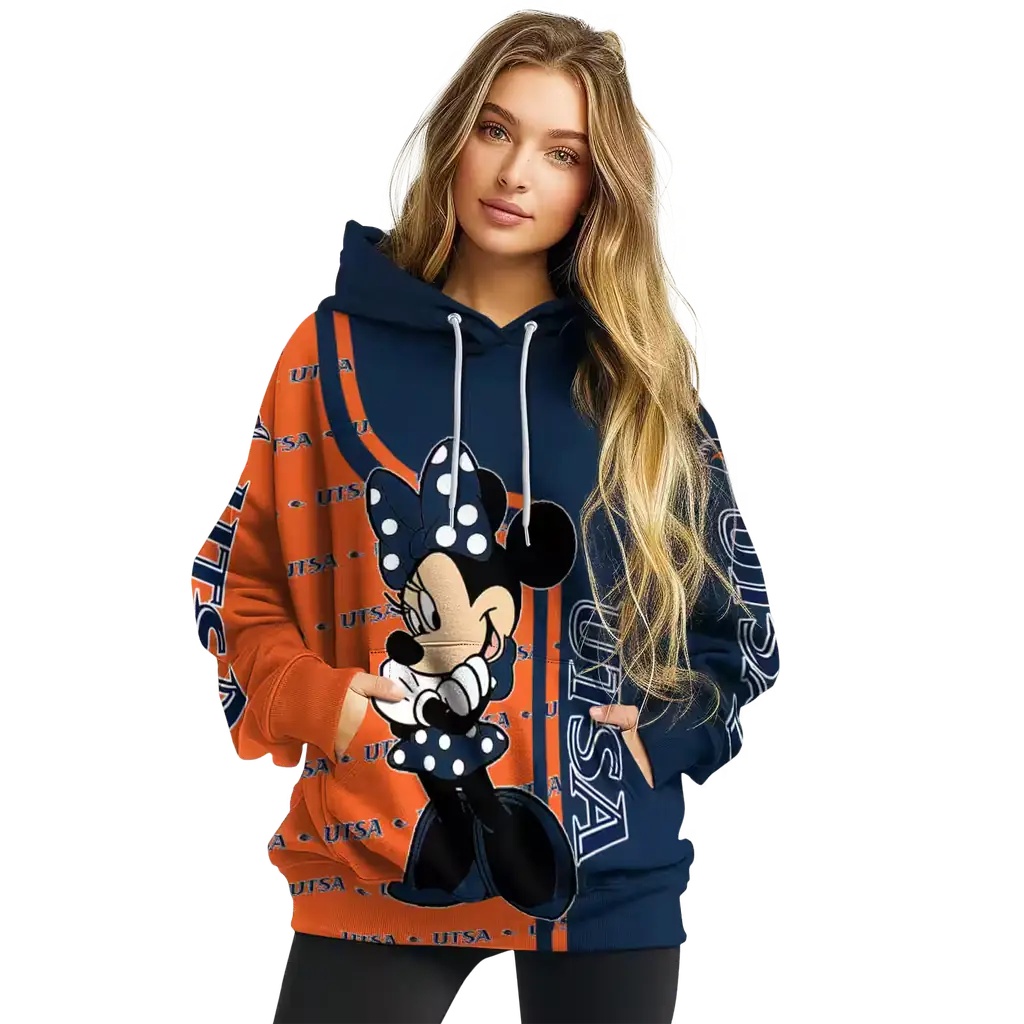 utsa roadrunners minnie mouse orange hoodie high quality utsa roadrunners minnie mouse orange hoodie high quality