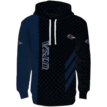 utsa roadrunners monogram pattern orange hoodie best selling