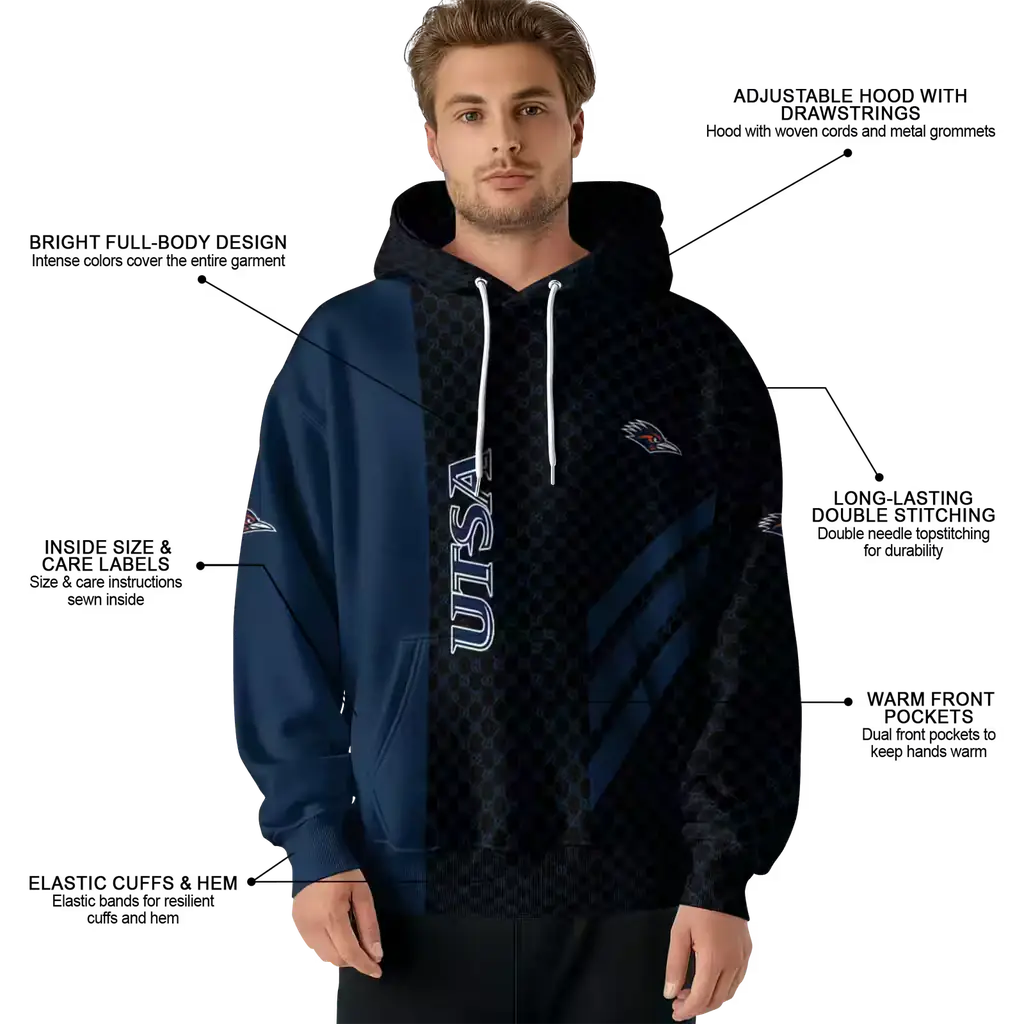 utsa roadrunners monogram pattern orange hoodie latest model utsa roadrunners monogram pattern orange hoodie latest model