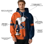 utsa roadrunners playful snoopy orange hoodie best selling