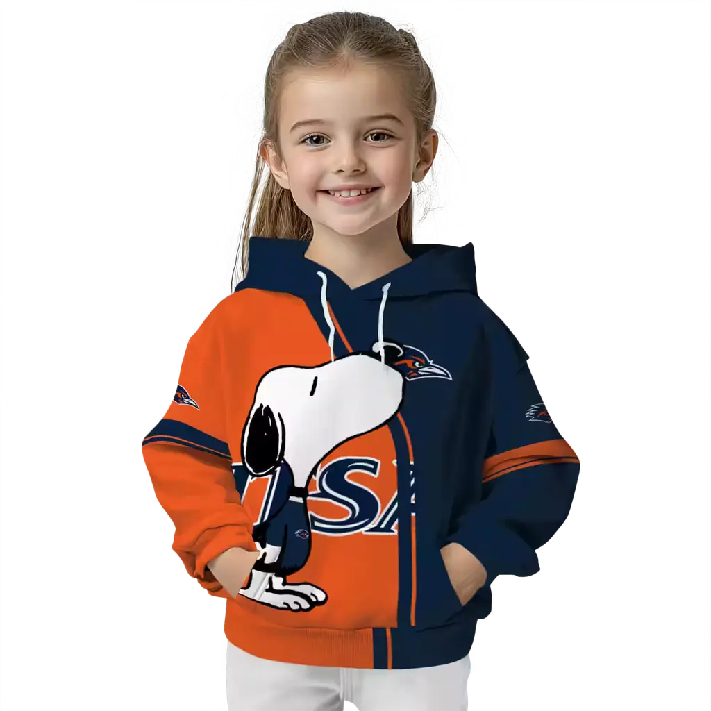 utsa roadrunners playful snoopy orange hoodie top rated utsa roadrunners playful snoopy orange hoodie top rated
