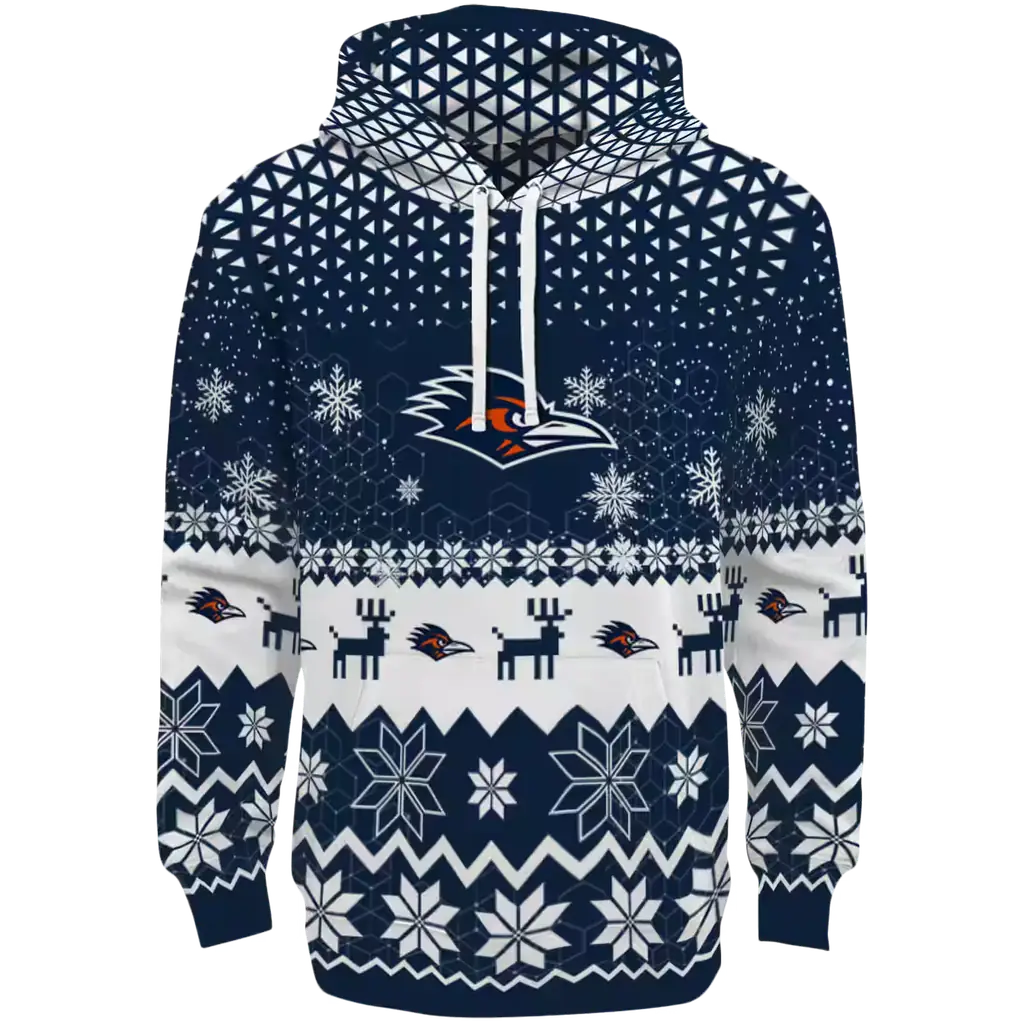 utsa roadrunners reindeer motif orange hoodie best selling utsa roadrunners reindeer motif orange hoodie best selling