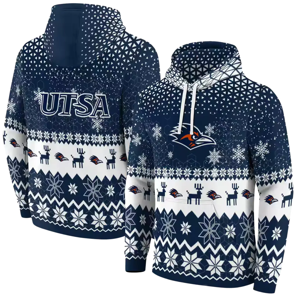 utsa roadrunners reindeer motif orange hoodie fashion forward utsa roadrunners reindeer motif orange hoodie fashion forward