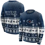 utsa roadrunners reindeer motif orange hoodie best selling