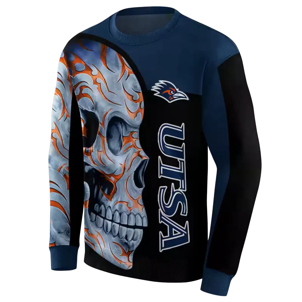 utsa roadrunners skull motif orange black hoodie new arrival utsa roadrunners skull motif orange black hoodie new arrival