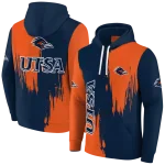 utsa roadrunners splatter effect orange hoodie best selling