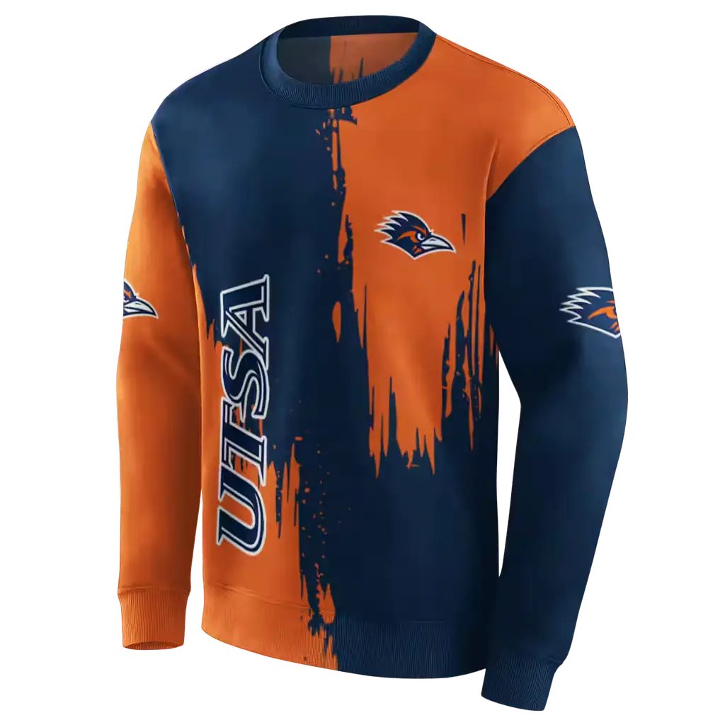utsa roadrunners splatter effect orange hoodie new arrival utsa roadrunners splatter effect orange hoodie new arrival