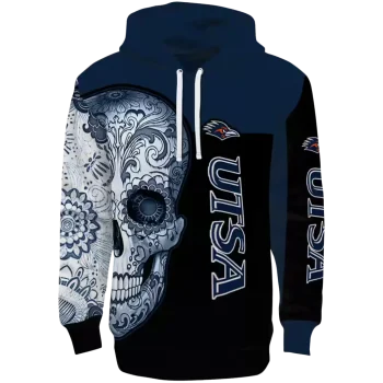 utsa roadrunners sugar skull orange black hoodie best selling