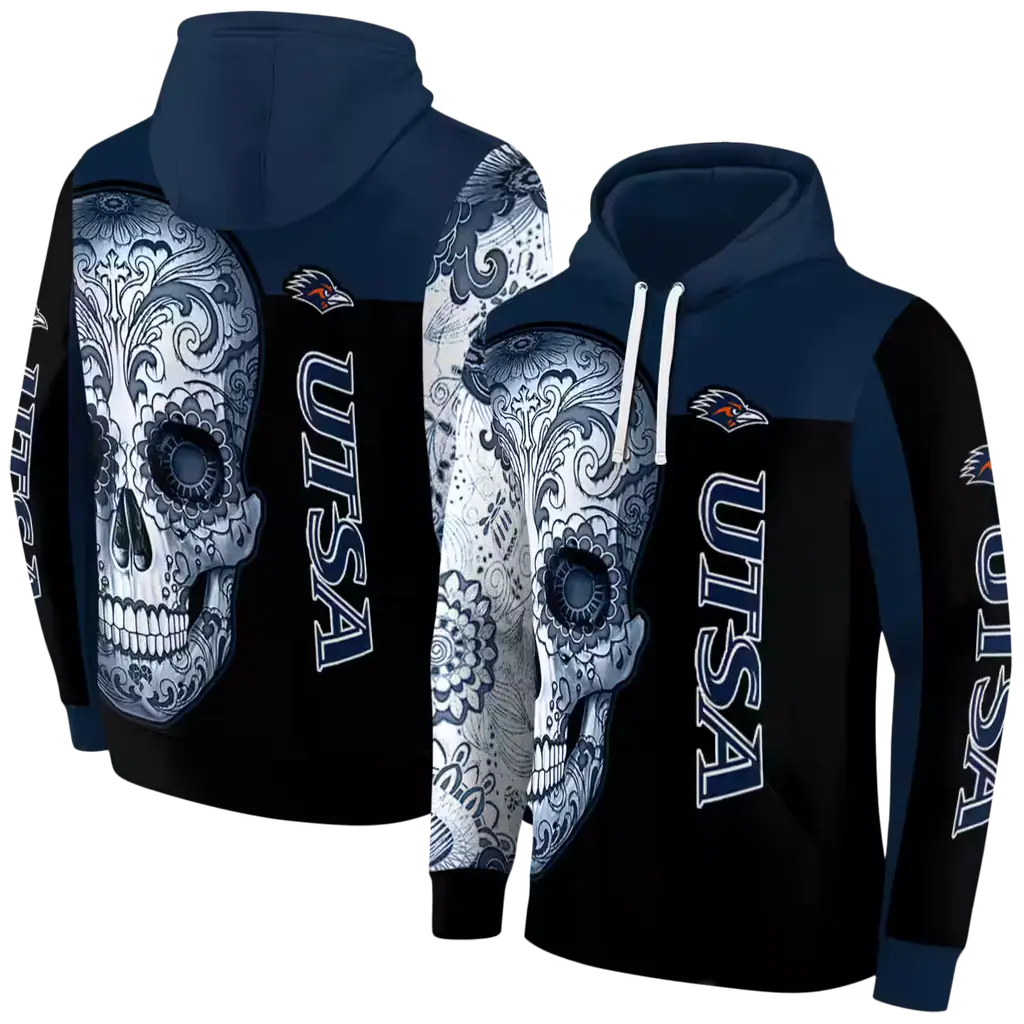 utsa roadrunners sugar skull orange black hoodie fashion forward utsa roadrunners sugar skull orange black hoodie fashion forward