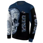 utsa roadrunners sugar skull orange black hoodie best selling