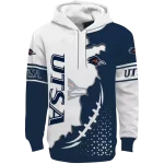 utsa roadrunners triangular pattern orange white hoodie best selling