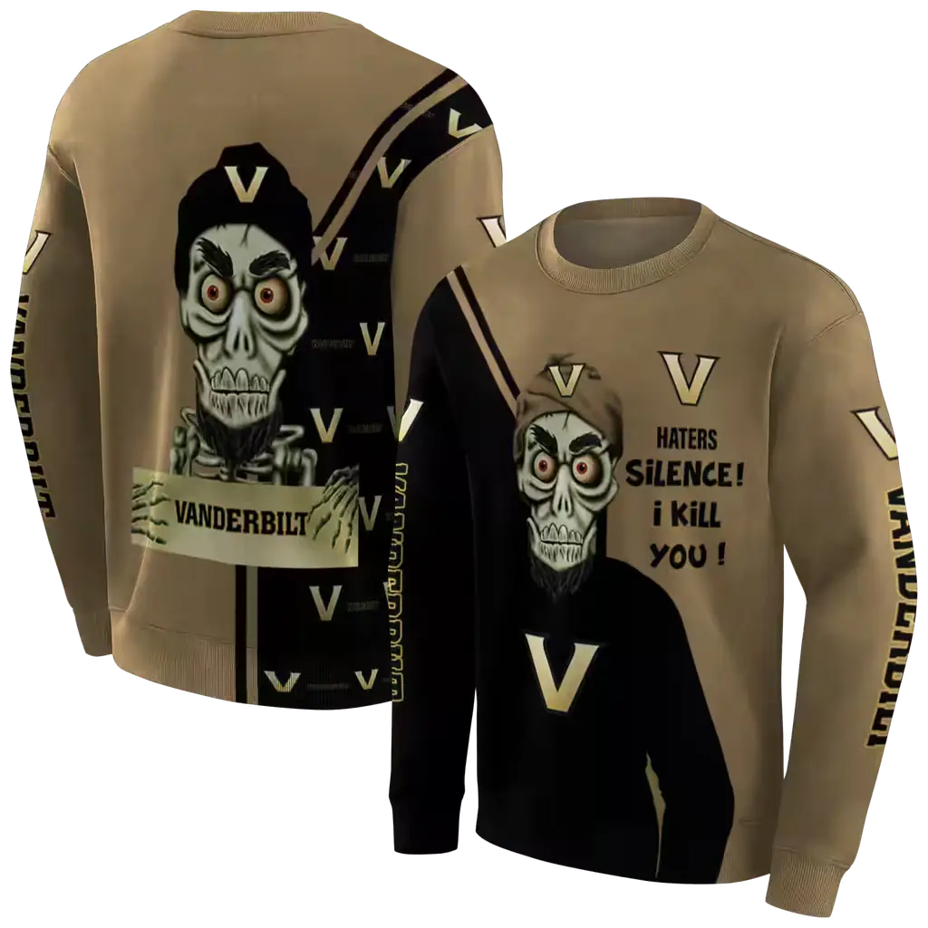 vanderbilt commodores achmed skull black hoodie premium grade vanderbilt commodores achmed skull black hoodie premium grade