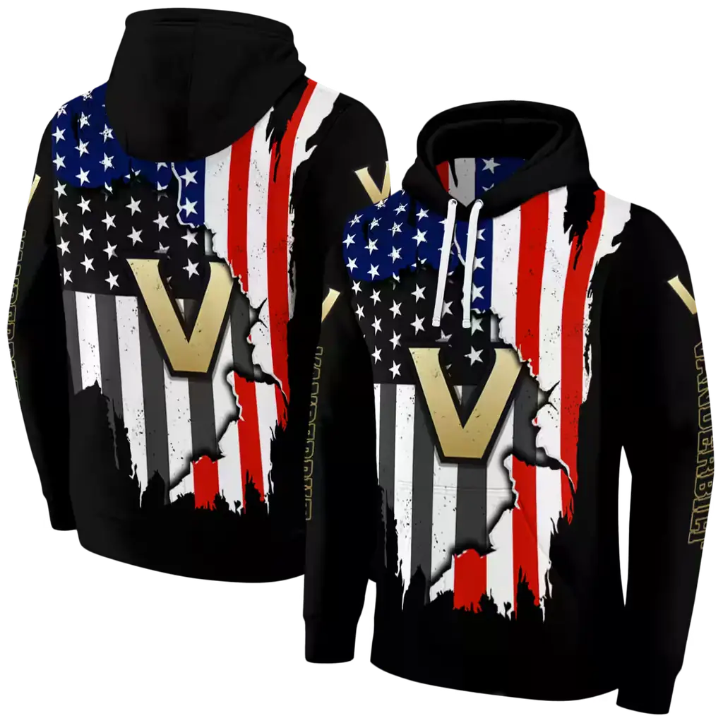 vanderbilt commodores american pride black hoodie fashion forward vanderbilt commodores american pride black hoodie fashion forward