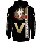 vanderbilt commodores football heartbeat black hoodie best selling
