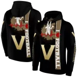 vanderbilt commodores football heartbeat black hoodie best selling