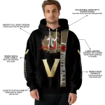 vanderbilt commodores football heartbeat black hoodie best selling