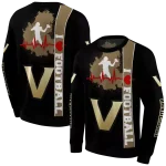 vanderbilt commodores football heartbeat black hoodie best selling